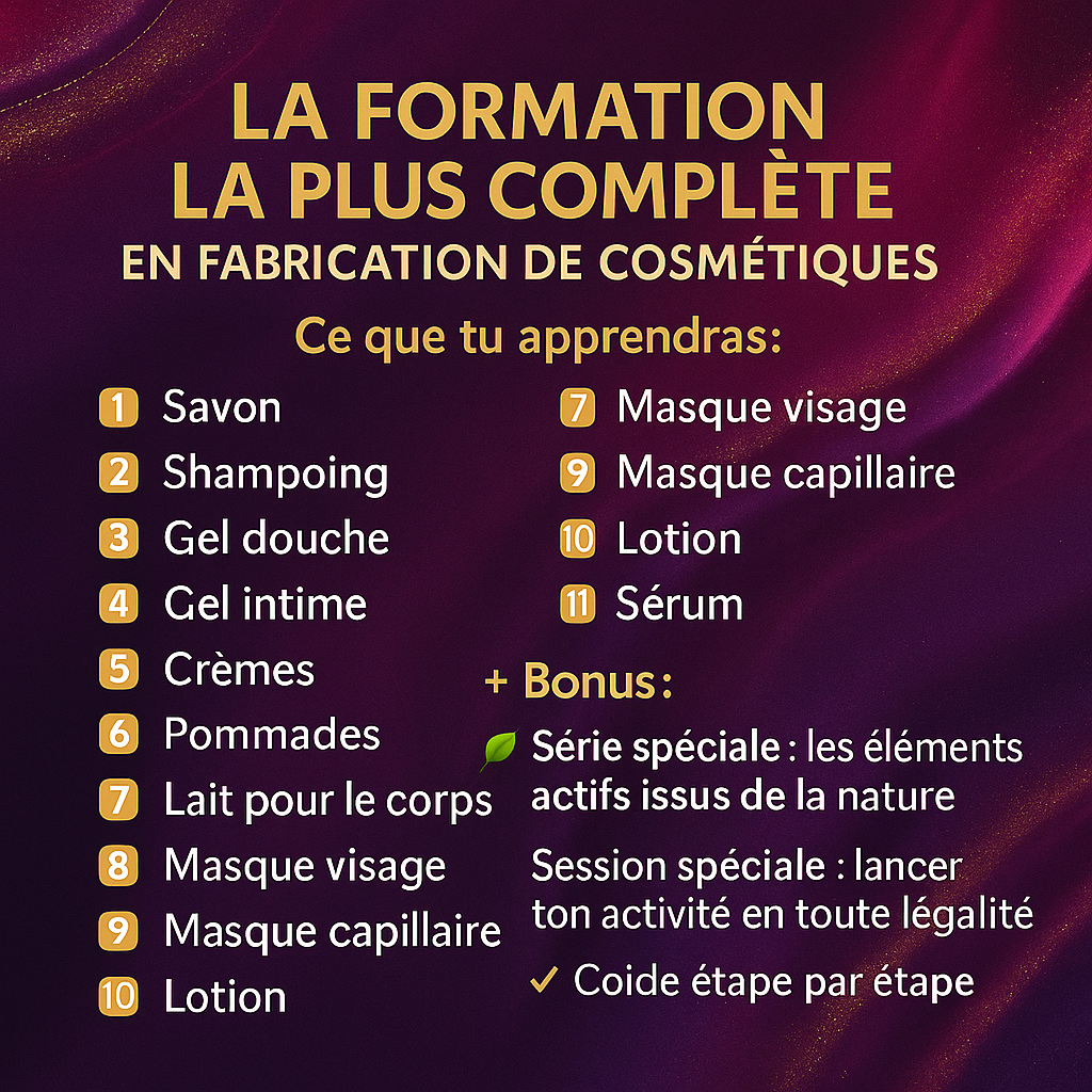 Formation Cosmétique Bio