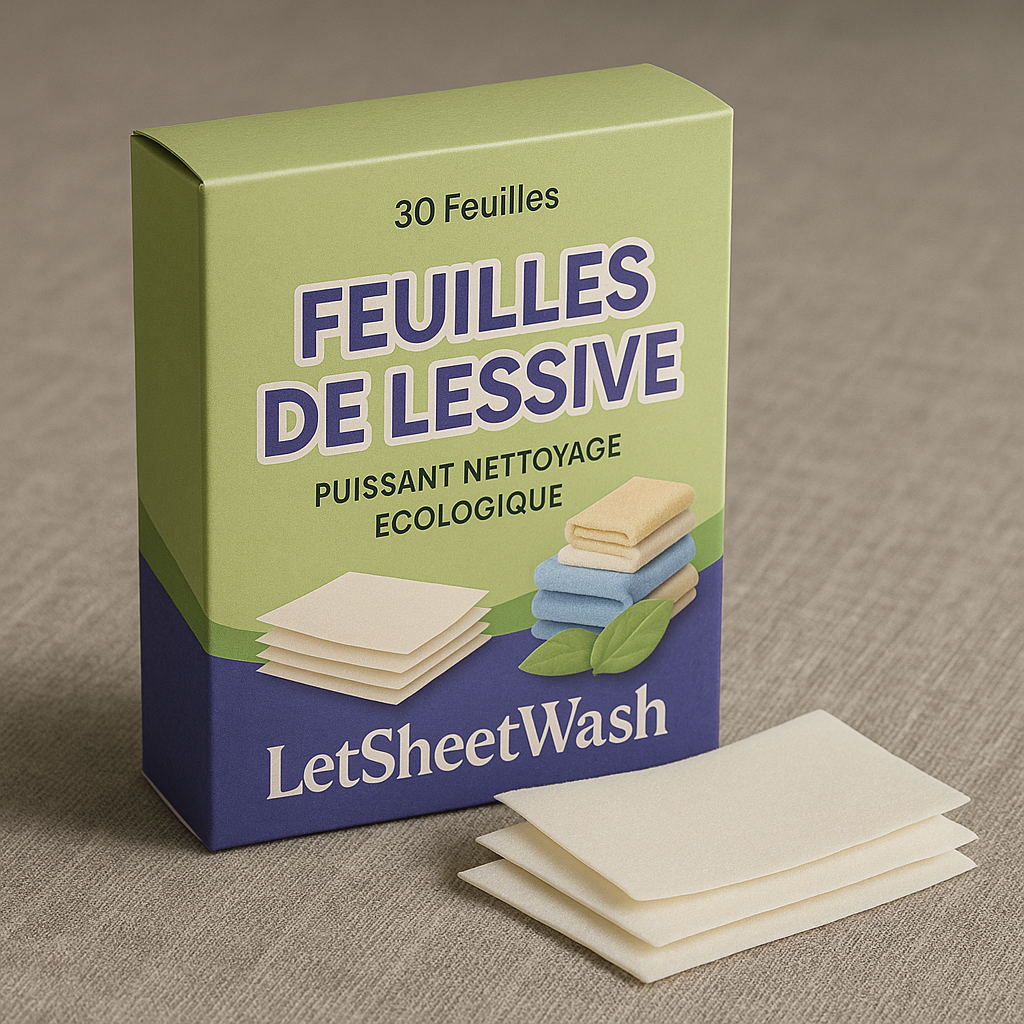 LetSheetWash™ - Feuilles de Lessive Concentrées