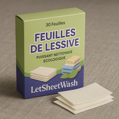 LetSheetWash™ - Feuilles de Lessive Concentrées